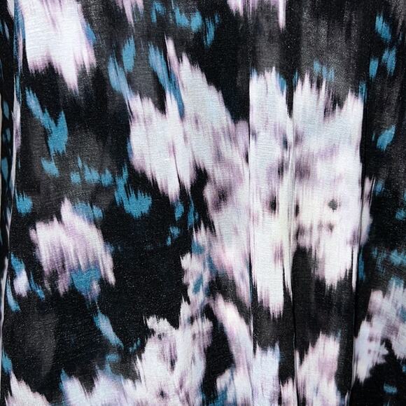 Sleeveless Top Flowing Simply Vera Sz S Purple Blue Gray flattering fit - Picture 13 of 14